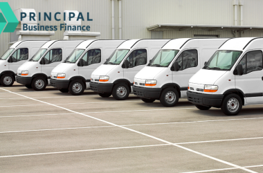Fleet of vans